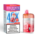 Load image into Gallery viewer, EBCREATE BC PRO Rechargeable Disposable Vape in Watermelon Ice flavor, highlighting the CyberTech Autofill, 40,000 Puffs, TURBO mode, and 1000mAh Fast Charging features.