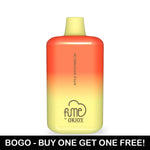 Load image into Gallery viewer, FUME Recharge by Qrjoy Disposable Vape in Apple Watermelon flavor, featuring an ombré color design. BOGO - Buy One Get One Free promotion.