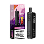 Load image into Gallery viewer, HQD Shisha 20K Black Dragon Disposable Vape – up to 20,000 puffs, 3% nicotine, rechargeable device with bold dark fruit blend.