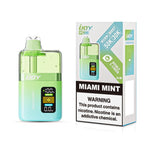 Load image into Gallery viewer, iJoy XP50000 Disposable Vape, Miami Mint flavor, 50K puffs, 5% nicotine, dual mesh coil, USB-C rechargeable.