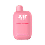 Load image into Gallery viewer, JUST PUFF Strawberry Lemonade disposable vape powered by Geek Bar, 6000 puffs, sweet strawberry + zesty lemonade flavor.”