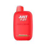 Load image into Gallery viewer, JUST PUFF Watermelon Ice disposable vape powered by Geek Bar, 6000 puffs, icy watermelon flavor in sleek design.