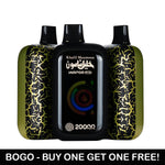 Load image into Gallery viewer, Khalil Maamoon Wapor Pro 20K – BOGO – 20,000-puff high-capacity disposable vape in sleek black & green design.