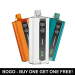 Load image into Gallery viewer, Fume x Nicky Jam disposable vape in Miami Mint, Lush Medellin, and Yellow Amanecer flavors – 20K puffs, BOGO deal.