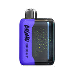 Load image into Gallery viewer, BIGMO BRIGHT disposable vape in Grape Ice flavor, featuring a purple side panel and a glowing constellation design.