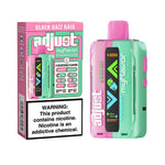 Load image into Gallery viewer, Adjust MyFlavor Rechargeable Disposable Vape in Black Razz Baja flavor, showing the device and packaging with '6 adjustable flavors' feature.
