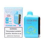 Load image into Gallery viewer, A product image of a disposable vape, the Geek Bar Pulse 15000 in the Fcuking Fab flavor. The image displays both the packaging box on the left and the device itself on the right.