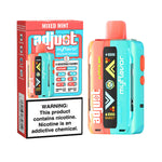 Load image into Gallery viewer, Adjust MyFlavor Rechargeable Disposable Vape in Mixed Mint flavor, showing the device and packaging with '6 adjustable flavors' feature.