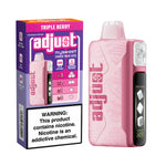 Load image into Gallery viewer, Adjust MySweet Rechargeable Disposable Vape in Triple Berry flavor, highlighting 4 adjustable sweetness levels and up to 40,000 puffs.