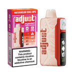 Load image into Gallery viewer, Adjust MySweet Rechargeable Disposable Vape in Watermelon Roll Ups flavor, highlighting 4 adjustable sweetness levels and up to 40,000 puffs.
