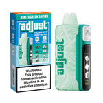 Load image into Gallery viewer, Adjust MySweet Rechargeable Disposable Vape in Wintergreen Savers flavor, highlighting 4 adjustable sweetness levels and up to 40,000 puffs.