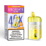 Load image into Gallery viewer, EBCREATE BC PRO Rechargeable Disposable Vape in Pineapple POM flavor, highlighting the CyberTech Autofill, 40,000 Puffs, TURBO mode, and 1000mAh Fast Charging features.
