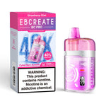 Load image into Gallery viewer, EBCREATE BC PRO Rechargeable Disposable Vape in Strawberry Kiwi flavor, highlighting the CyberTech Autofill, 40,000 Puffs, TURBO mode, and 1000mAh Fast Charging features.
