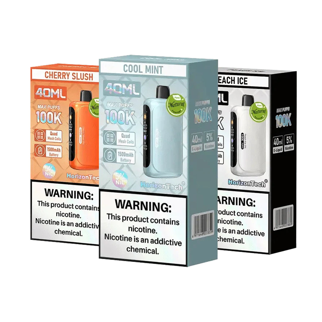 Horizon Tech Vape Flavors HorizonTech 100K 100000 Puffs Disposable Vape - 40mL HorizonTech - Vape Tanks, Mesh Coils - Canada | Liberty Vape Horizon Tech Vape Flavors HorizonTech 100K 100000 Puffs Disposable Vape - 40mL HorizonTech - Vape Tanks, Mesh Coils - Canada | Liberty Vape