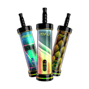 MFU Shisha X2 60K disposable vape with colorful LED design, 60,000 puffs capacity, rechargeable, and bold shisha flavors.