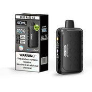 HorizonTech 100K Disposable Vape Device Blue Razz Ice flavor, 40ml 100000 puffs, 5% nicotine strength