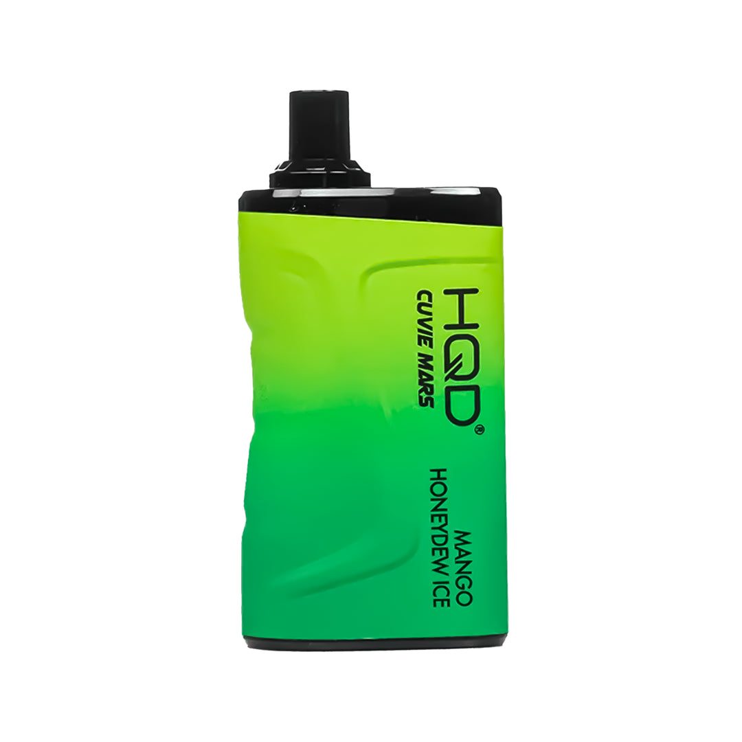 HQD Cuvie Mars 8000 Disposable Vape Device – Mango Honeydew Ice flavor, up to 8,000-puff rechargeable