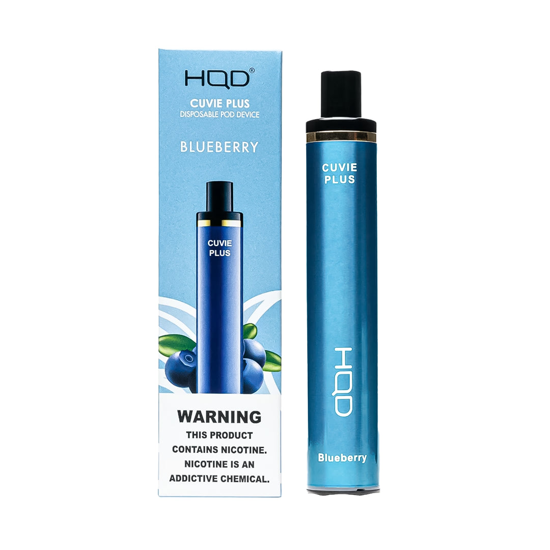 HQD Cuvie Plus in Blueberry flavor disposable vape – compact design, up to 1,200 puffs