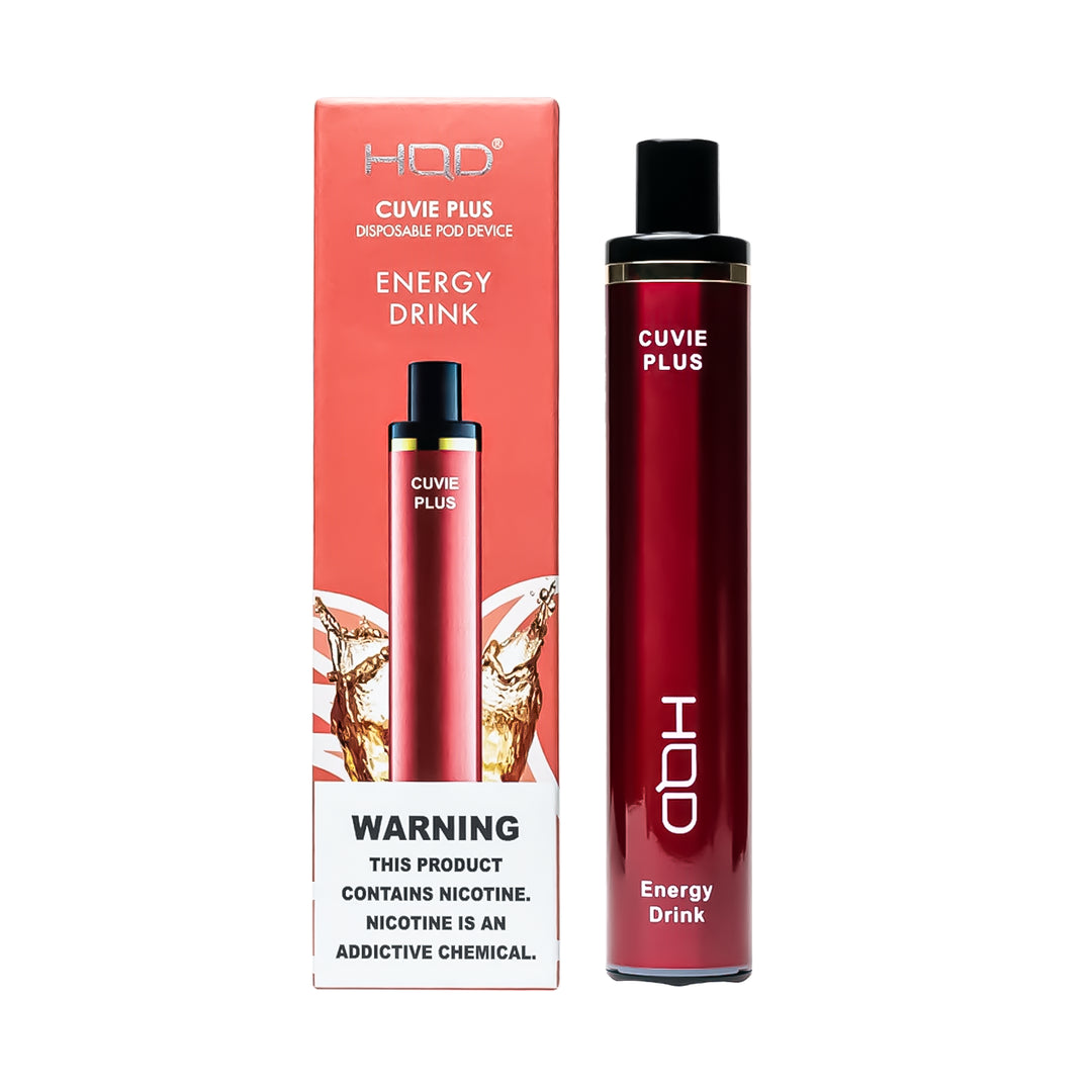 HQD Cuvie Plus Energy Drink flavor disposable vape – compact design, up to 1,200 puffs