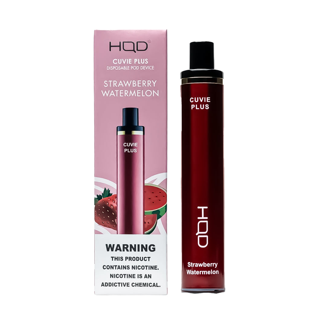 HQD Cuvie Plus Strawberry Watermelon flavor disposable vape – compact design, up to 1,200 puffs