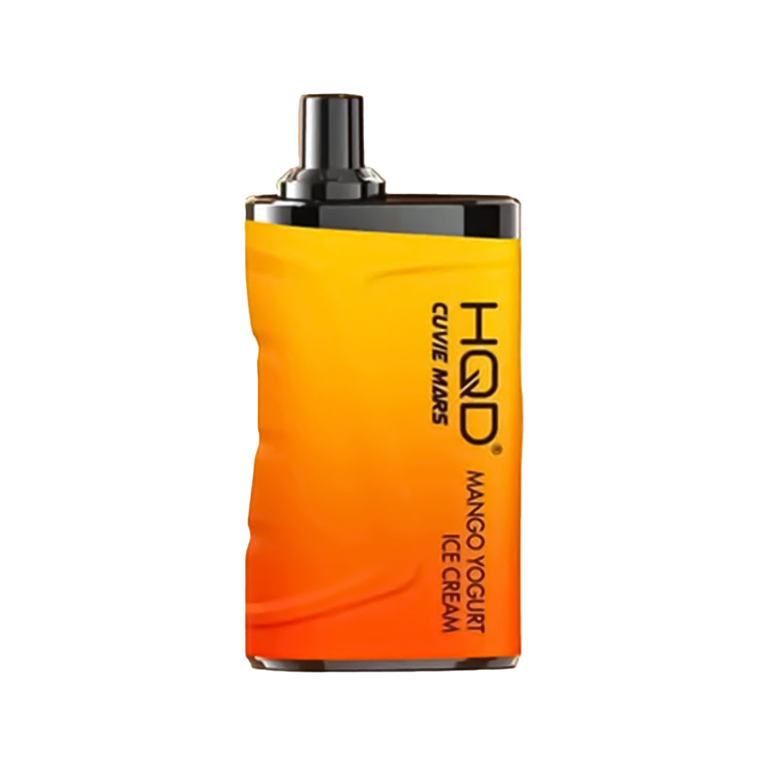 HQD Cuvie Mars 8000 Disposable Vape Device – Mango Yogurt Ice Cream flavor, up to 8,000-puff rechargeable